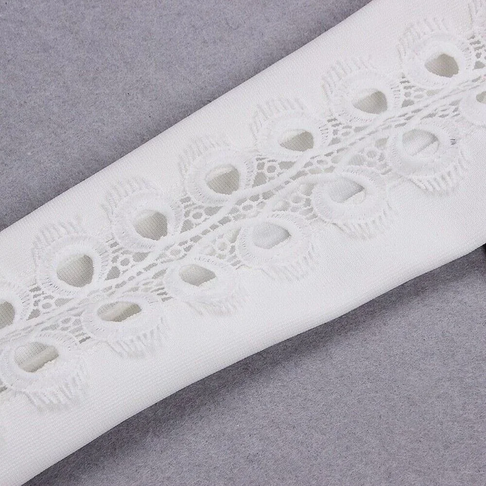 Women's Suit Matching Set 2 Pieces White Top + Flare Pants M - Picture 7 of 12